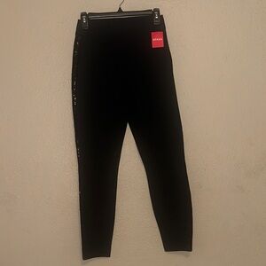SPANX Black Leggings with Side Sequin Accent
